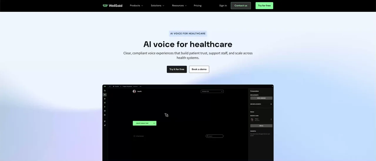 Preview: WellSaid Labs